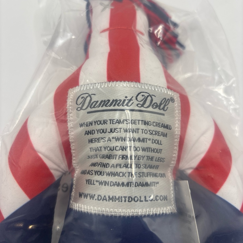 Dammit Doll Red and White Striped Stress Relief Toy